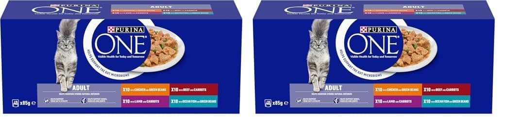 PURINA ONE Mini Fillets Mixed Selection in Gravy Adult Wet Cat Food 40x85g — view 12
