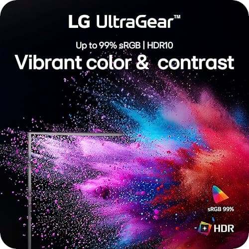 LG 27GS60QC-B Ultragear 27-inch Curved Gaming Monitor QHD (2560x1440) 180Hz 1ms 1000R AMD FreeSync HDR10 HDMIx2 DisplayPort Borderless Design Black Stabilizer DAS Crosshair FPS Counter - Black — view 3