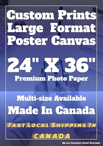 Custom Poster Prints - Made in Canada - Premium Borderless Printing- Upload Your Image/Photo, Personalized Photo to Poster Printing, Home Decor Wall Art Prints (24x36inch, Photo Paper)