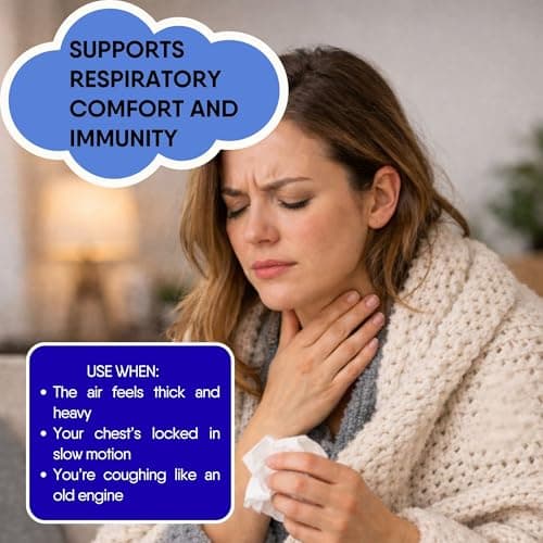 Leckar Cough Season Herbal Tea – Natural Respiratory Support Blend with Mullein, Thyme & Echinacea – Soothes Sore Throat & Hoarse Voice – Lung Health & Immune Boost – Caffeine-Free – 2 oz — view 3