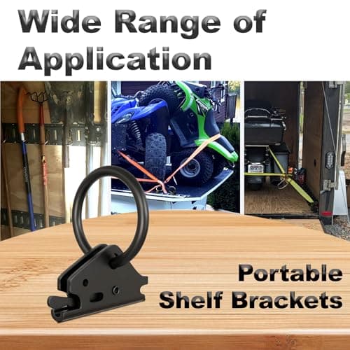 Haaifroe 20 Pack Black E-Track O Ring, Steel E Track Tie Down Anchors Secure for Trailers Flatbeds Pickup Trucks — view 4