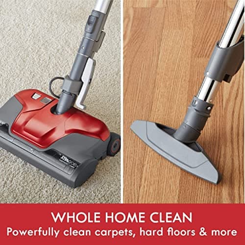 Kenmore 81414 400 Series Pet Friendly Lightweight Bagged Canister Vacuum with Extended Telescoping Wand, HEPA, Retractable Cord, and 4 Cleaning Tools-Red — view 2
