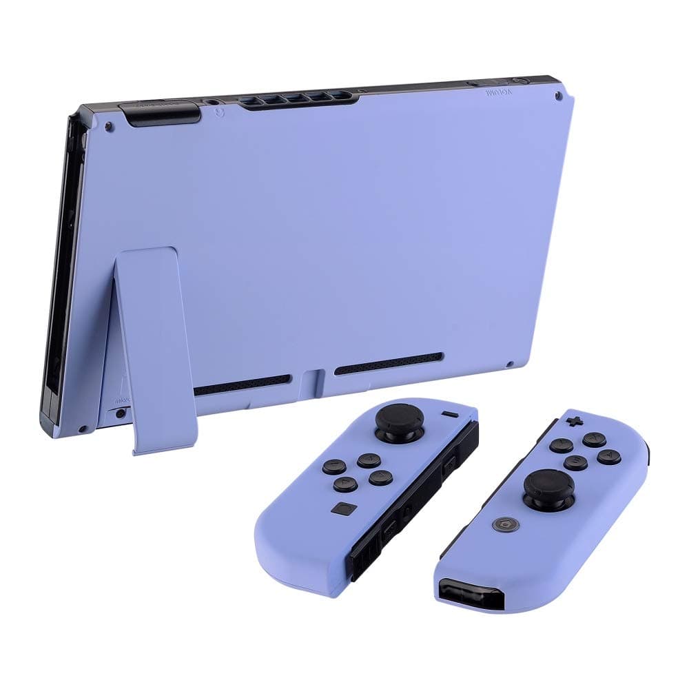 eXtremeRate Carcasa con Botones para Nintendo Switch - Funda Protectora de Reemplazo para Joycons y Consola, Shell de Bricolaje con Teclas para Nintendo Switch Accesorios (Violeta Claro) — view 4