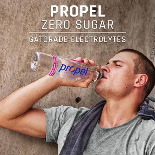 Propel, Kiwi Strawberry, Zero Calorie Sports Drinking Water with Electrolytes and Vitamins C&E, 16.9 Fl Oz (12 Count) — view 4