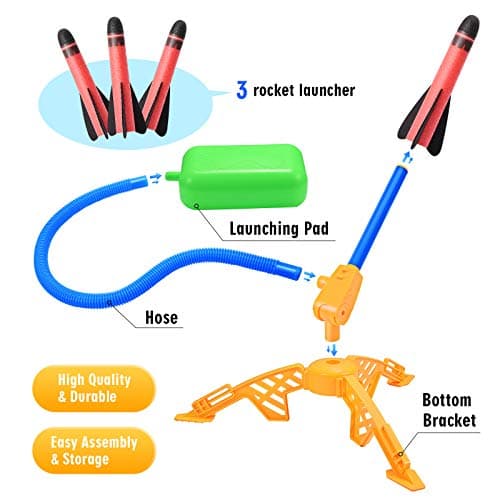 Toys for Boys Age 3-12, Notique Rocket Toy for 3-9 Year Old Boys Rocket Set Kids Toys for 3 4 5 6 7 8 9 Year Old Girls Toddler Outdoor Toy for 3-5 6-8 Christmas Birthday Gifts for Boy Girl — view 4