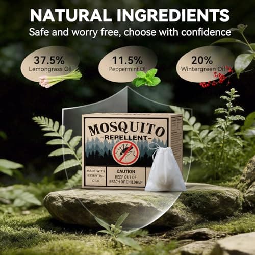 Mosquito Repellent 36 Balls – Mosquito Repellent Outdoor Patio & Indoor, Natural Mosquito Deterrent for Yard, Patio, Camping & Travel — view 2