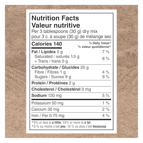 Quaker Cookie Mix with Oat Flour, Chocolate Chip Oatmeal, 900g