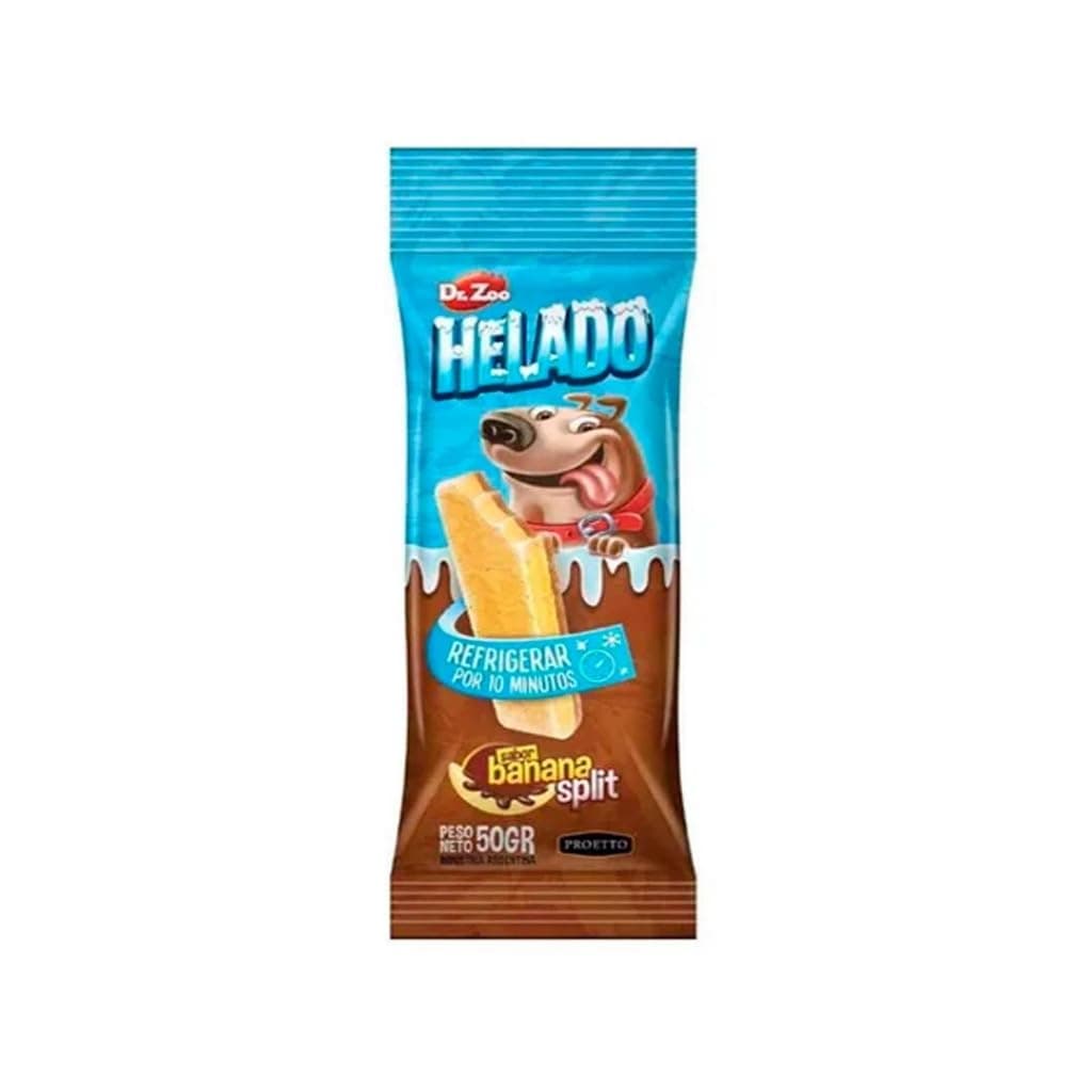 Dr.Zoo Helado para Perros 12 x 50 Gr | Varios sabores Crema, Banana Split o Salchicha y Queso | Sabrosos (12x50Gr, 6X Crema 6X Salchicha Y Queso) — view 3
