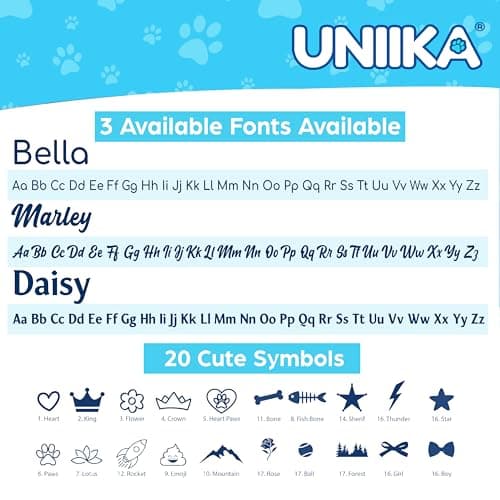 UNIIKA Dog Tags Personalized (Canada Lifetime Replacements) Deep Engraved on Both Side (3 Size Available) - Médaille Custom Pour Chiens et Chats Personnalisée (Small, Gold) — view 6