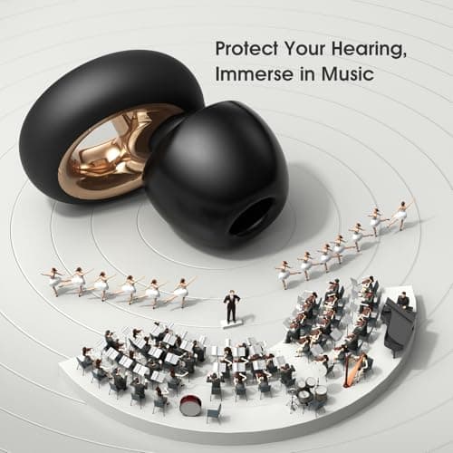 Vosaf Ear Plugs for Sleeping, 45dB Silicone Ear Plugs for Noise Cancelling, Earplugs for Snoring, Concert & Shooting with 8 Eartips, Silicone Hearing Protection for Work, Travel(Graphite) — view 5
