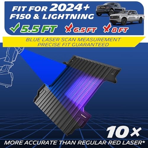 MICHELIN Truck Bed Mat for 2024 2025 2026 Ford F-150/F150 Lightning - 5.5 FT / 67.1" Short Bed (Not Fit for Drop in Bedliner), All-Weather Truck Bed Liner, Custom Fit, Durable TPE Bedliner, Non-Slip — view 2