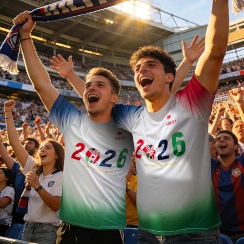 TEE-TEA Youth&Adult Soccer Jersey Size S-L, 2026 North America Soccer Cup Tshirt, Fan Jersey Breathable, Team Canada (CA/US, Alpha, Large, Tri-Nations Unity 2026 Pride Jersey (Canada Edition))