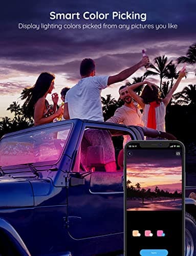 Govee Car LED Lights, RGB Smart Car Interior Lights, App Control — view 5