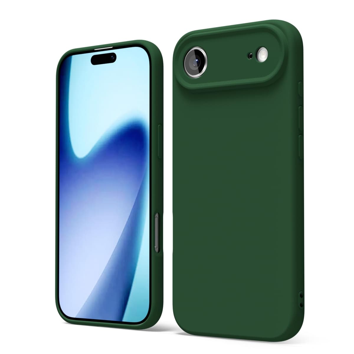 oakxco for iPhone 17 Pro Max Phone Case Liquid Silicone, Cute Thin Slim Grip Soft Rubber Gel for Women Men, Smooth Matte TPU Plain Solid Color Girly Simple Case with Camera Cover, Light Pink — view 1974