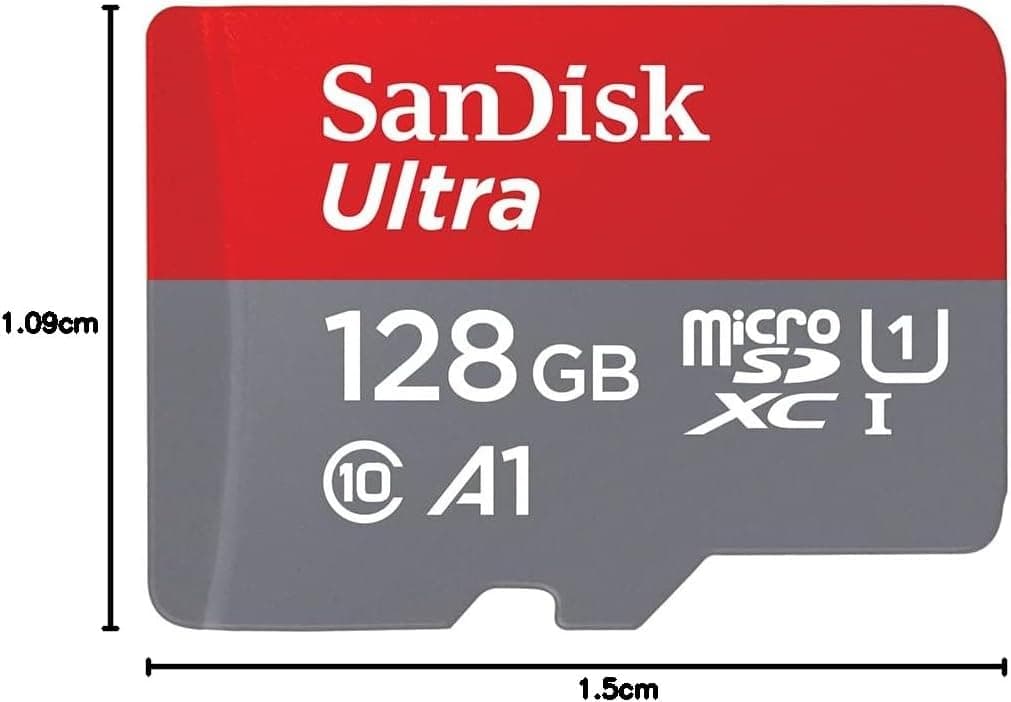 SanDisk 128GB Ultra microSDXC card + SD adapter, Memory card Full HD, up to 140 MB/s, For smartphones and Tablets, with A1 App Performance, UHS-I, Class 10, U1 — view 6