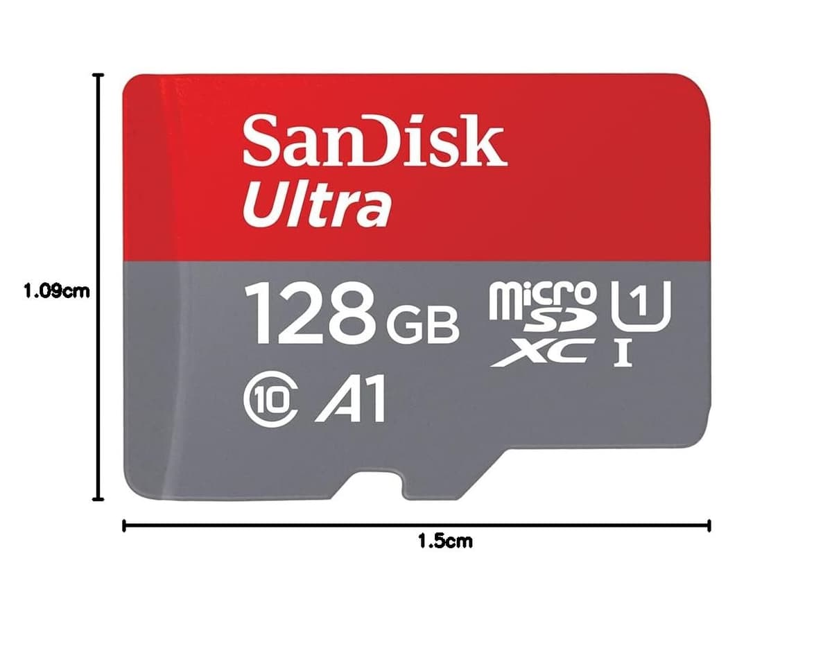SanDisk 128GB Ultra microSDXC card + SD adapter up to 140 MB/s with A1 App Performance UHS-I Class 10 U1 - Twin Pack — view 2