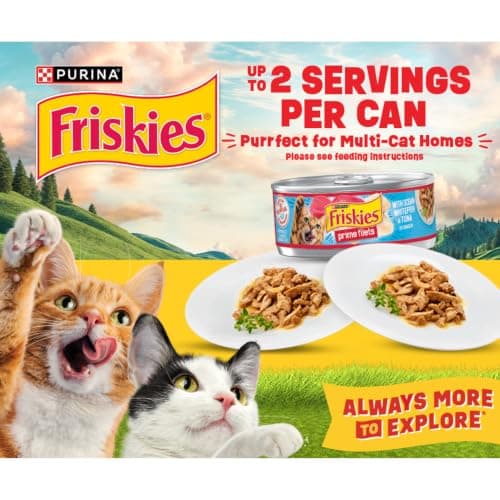 Purina Friskies Gravy Wet Cat Food Variety Pack, Poultry Shreds, Meaty Bits and Prime Filets - (Pack of 32) 5.5 oz. Cans — view 9