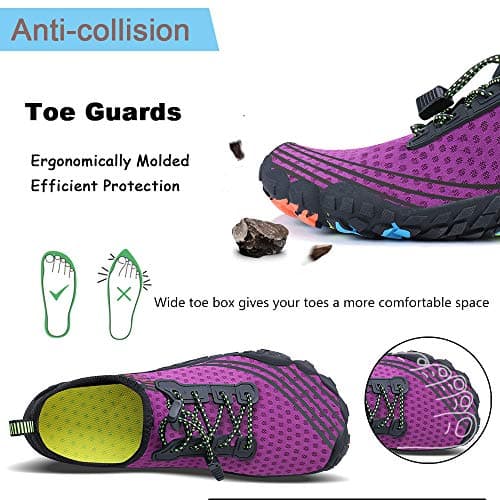 MAYZERO Water Shoes Men Women Quick Drying Swim Surf Beach Pool Shoes Wide Toe Barefoot Aqua Shoes Summer Outdoor Sports Shoes — view 6