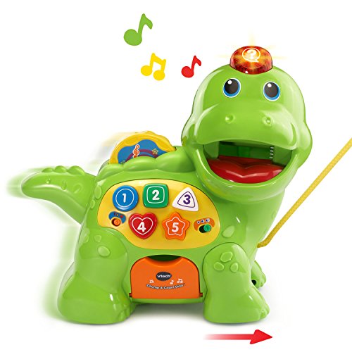 VTech Chomp and Count Dino, Green — view 3