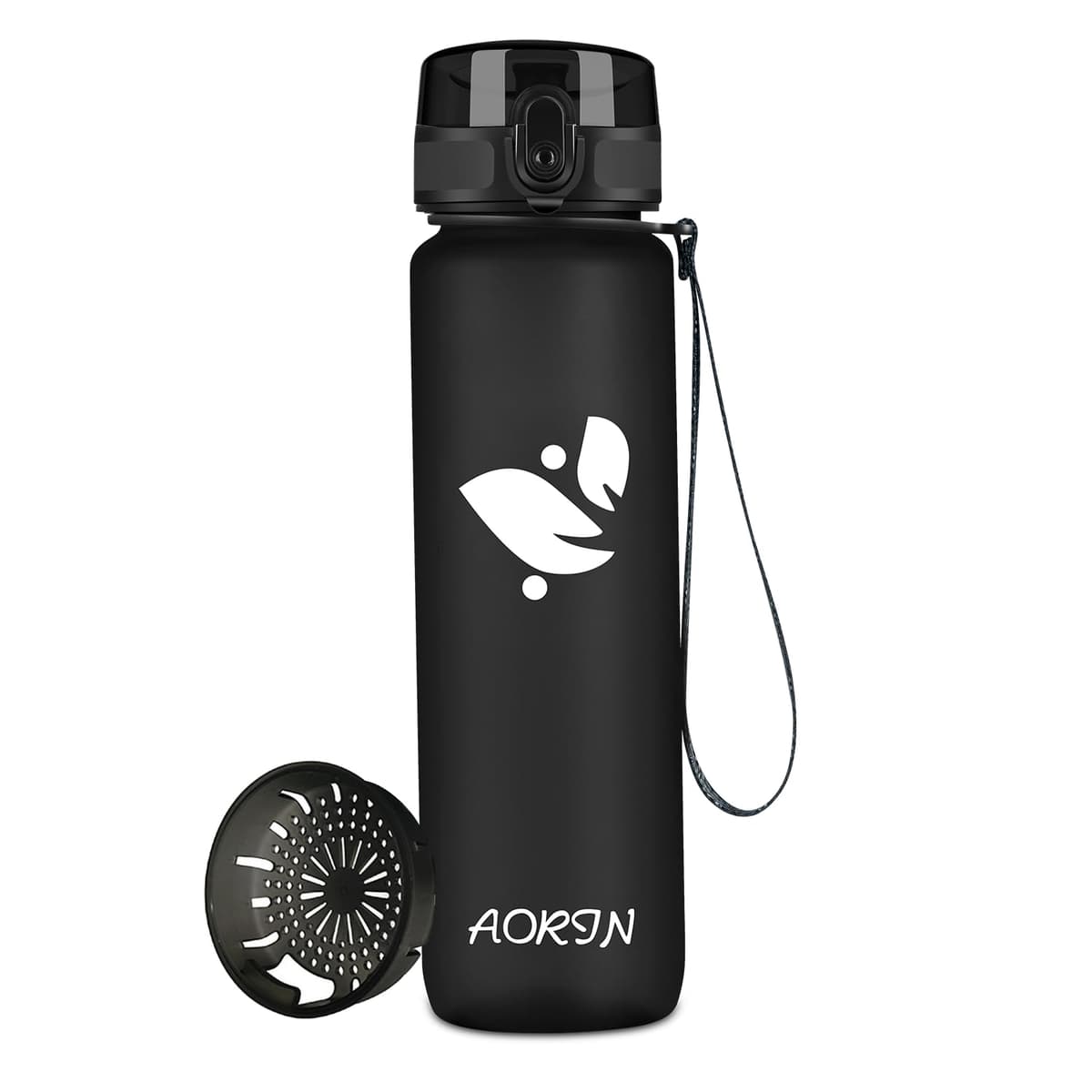 AORIN Botella Agua Deporte -350ml/500ml/750ml/1000ml - Botella Agua Niños Sin BPA，Impermeable y Reutilizable，Apertura con un Solo botón，Aplicar a Sport, Gimnasio, Trekking，Bicicleta — view 10