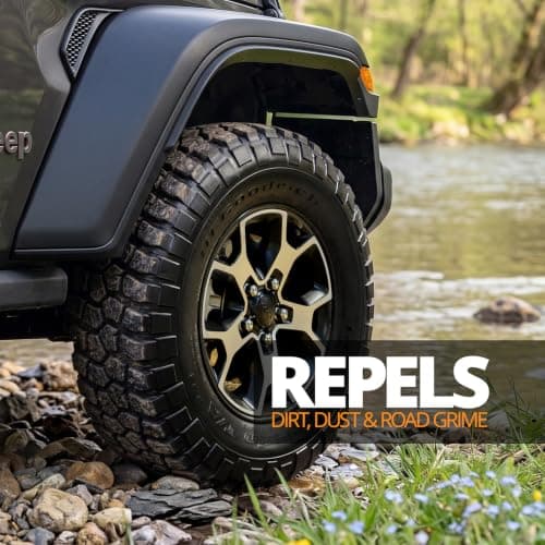 CERAKOTE® Rapid Ceramic Tire Coat - Long-Lasting Deep Black Tire Shine — view 2