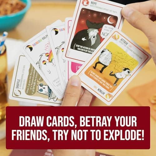 Exploding Kittens Original Edition - 2-5 Players - Ages 7+ - 15 Minutes to Play - High Stakes Card Game - Party Game, Family Game Night, Kid and Adult Card Game — view 3