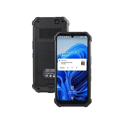 Aonim Rugged Windows 11 Handheld Computer, 6.5 Inch Touchscreen, Intel N150, 8GB RAM 256GB Storage, WiFi 6, 4G LTE, NFC, GPS, IP68 PDA, Optional 1D/2D Barcode Scanner