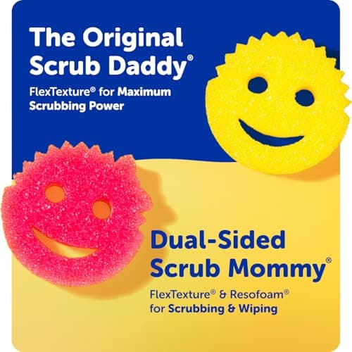 Scrub Mommy Kitchen Sponges - Dual-Sided Dish Sponges for Scrubbing - Non-Scratch Cleaning Sponges for Washing Dishes, Bathroom & Multi-Surface Cleaning - Online Exclusive (3 Count) — view 6