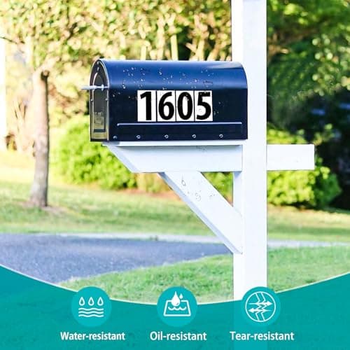 400 PCS Number Stickers, 2" x 1" Waterproof Mailbox Number Label, Consecutive Numbers 0-9, Self-Adhesive and Residue-Free, Ideal for Mailboxes, Storage Boxes, Organizers, Cabinets and More — view 3