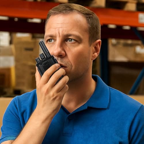 PTTalky Walkie Talkies for Adults FR2, Long Range 2 Way Radios,USB-C Charging, Compact Walkie Talkie for Warehouse Factory(10 Pack) — view 4