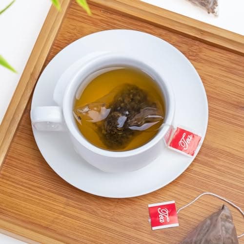 Premium 50 Mullein Leaf Tea Bags. Made with 100% Pure Mullein Leaves, for Lungs Cleanse and Respiratory Support, No Flavoring & No Additives & Caffeine Free. — view 3