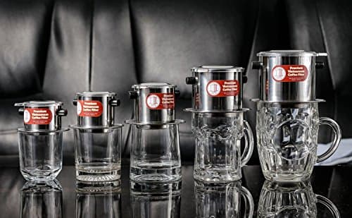 Thang Long Vietnamese Coffee Filter Set. Also known as a Vietnamese Coffee Maker or Press 8oz. Gravity Insert. Multiple Sizes and Quantities Available — view 2