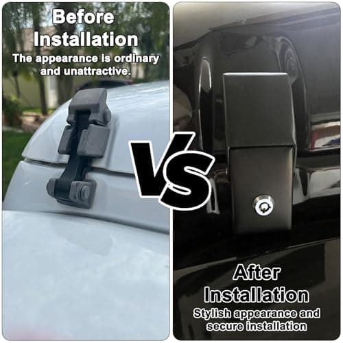 MuRealy 2Pcs Hood Latches for Wrangler JK JKU JT — view 3