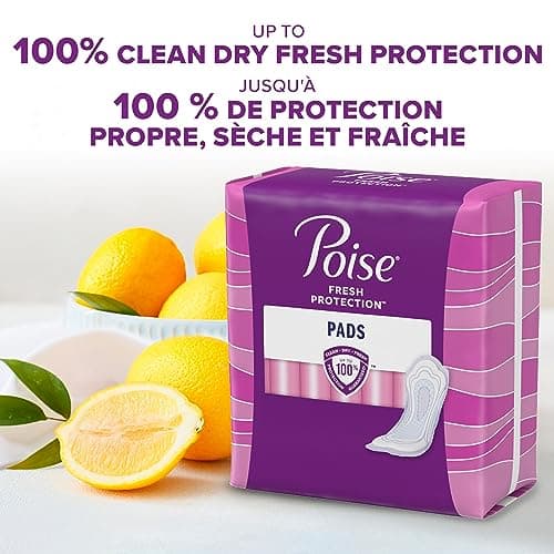 Poise Incontinence Pads for Women, Maximum Absorbency, Long, 84 Count (2 Packs of 42) (Packaging May Vary) — view 2