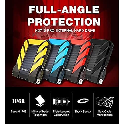 ADATA HD710 Pro 5TB External Hard Drive (AHD710P-5TU31-CBK) — view 5