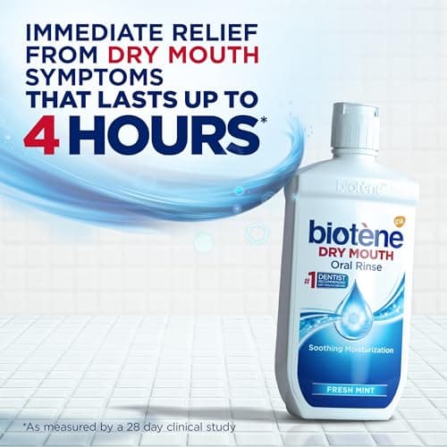 Biotene Oral Rinse Mouthwash for Dry Mouth, Fresh Mint - 16 fl oz