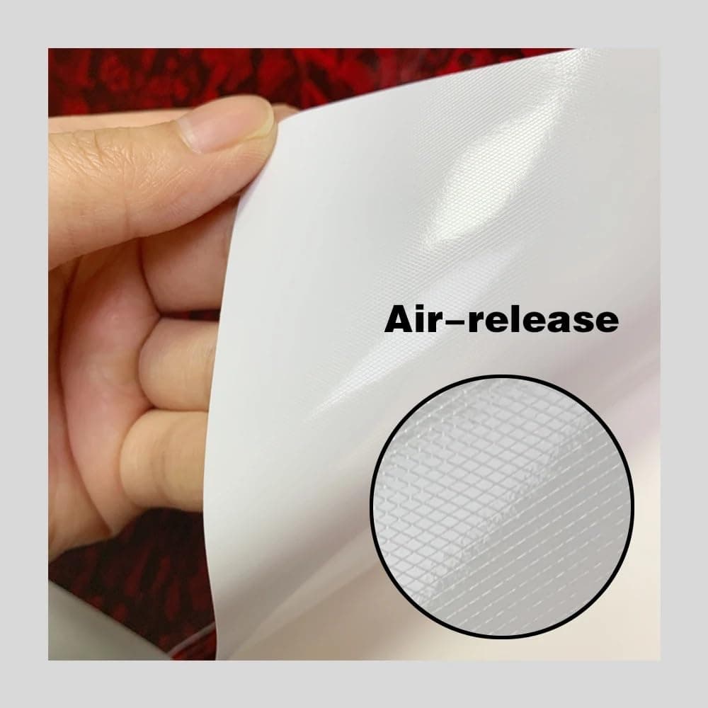 Forged Carbon Fiber Red-silver Vinyl Wrap Sticker Free Bubble Air Release DIY Decal Car Auto Vehicle Morotcycle Self Adhesive (Red-silver, 30cm x 150cm) — view 7