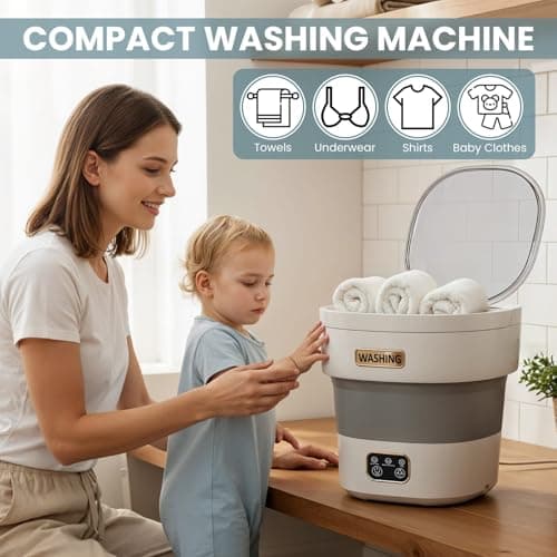 portable washing machine 15L small washer portable for underwear Delicate Cloths and light laundry Idel for Apartment Dorms Hotel and Camping — view 2