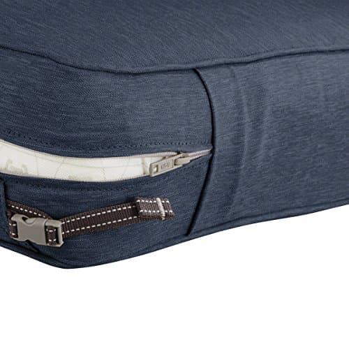 Classic Accessories 62-020-INDIGO-EC Montlake Seat Cushion Foam and Slip Cover, Heather Indigo, 25" Wide x 25" deep x 5" Thick — view 4