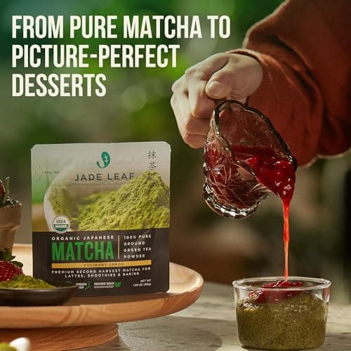 Jade Leaf Matcha Organic Culinary Grade Matcha Powder - Japanese Green tea for Baking, Smoothies, Lattes, and Skin Care, 30g / 1.06 Ounce (Pack of 1) — view 2