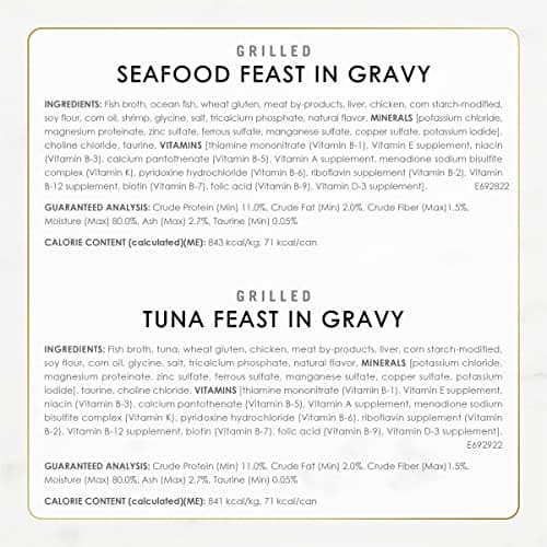 Purina Fancy Feast Grilled Wet Cat Food Seafood Collection in Wet Cat Food Variety Pack - (Pack of 24) 3 oz. Cans — view 4