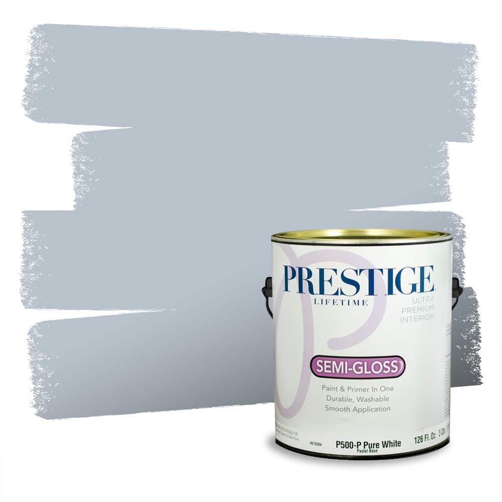 PRESTIGE Paints Interior Paint and Primer In One, 1-Gallon, Semi-Gloss, Comparable Match of Valspar* Dewdrop* — view 1284