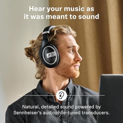 Sennheiser HD 599 SE Around Ear Open Back Headphone (Renewed) — view 2