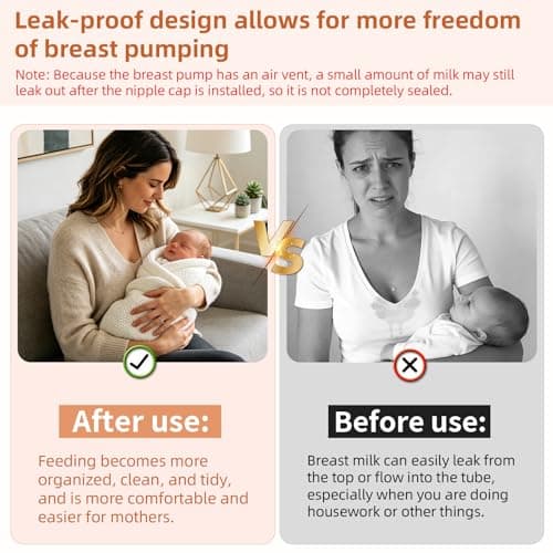 10pcs Breast Pump Spout Cap for Eufy, BPA-Free Silicone Wearable Breast Pump Spout Cover Replacement Parts Compatible with Eufy E10/E20/S1/S1 Pro — view 3