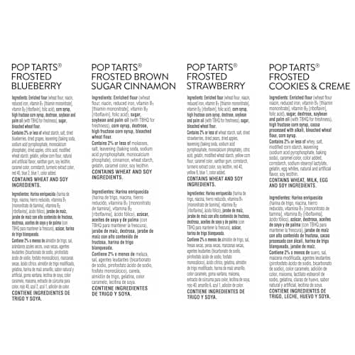 Pop-Tarts Toaster Pastries, Breakfast Foods, Kids Snacks, Value Pack, 4-Flavor Variety Pack (5 Boxes, 60 Pop-Tarts) — view 2