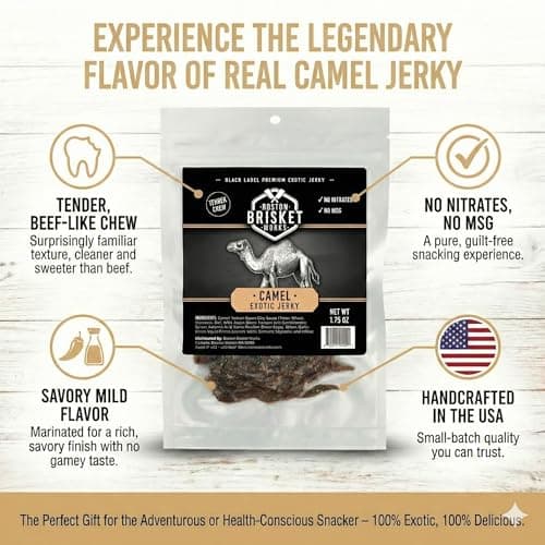 CAMEL JERKY – 100% Camel Meat - Exotic Wild Game Snack — view 2