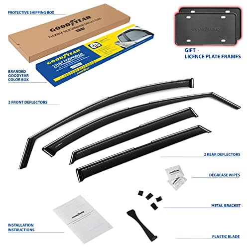 Goodyear Shatterproof in-Channel Window Deflectors for Hyundai Tucson 2022-2026, Rain Guards, Window Visors for Cars, Vent Deflector, Car Accessories, 4 pcs. - GY007802 — view 5