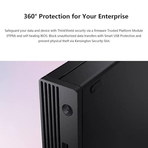 Lenovo mini Desktop, Intel 4-Core Processor, 8GB DDR5 RAM, 256GB PCIe SSD, Wins 11, Wi-Fi, Bluetooth, HDMI, DisplayPort, RJ-45, USB, Wired KB & Mouse, Ideal for Everyday Work, Learning, and Home Use — view 7