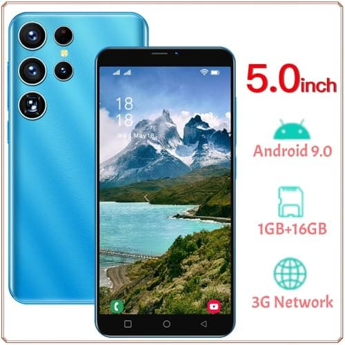KostSell Mobile Phone, 5.0-inch Screen, Android 9.0 OS,16GB ROM (SD to 128GB), Dual SIM Dual Cameras，Face ID Unlock Cell Phones(Gold) — view 5