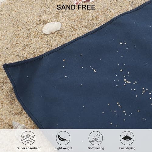 Rainleaf Microfiber Towel Perfect Travel & Gym & Camping Towel. Quick Dry - Super Absorbent - Ultra Compact - Lightweight. Suitable for Trip, Beach, Shower, Backpacking, Pool — view 4